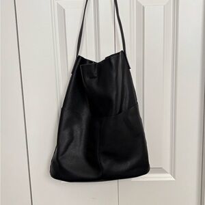 Oak + Fort Black Tote Bag